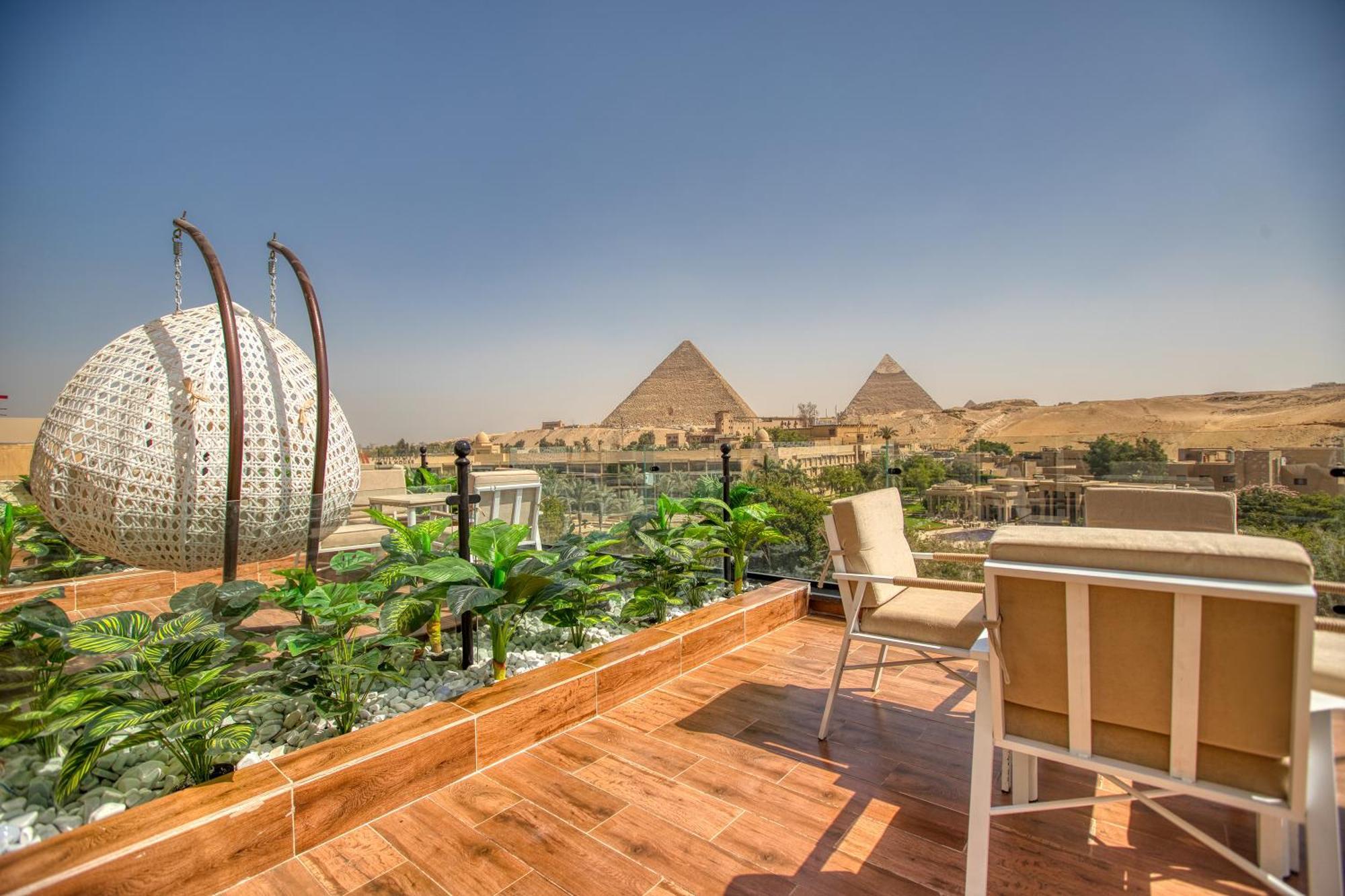 Gaia Pyramids Hotel Kafret el-Gabal المظهر الخارجي الصورة