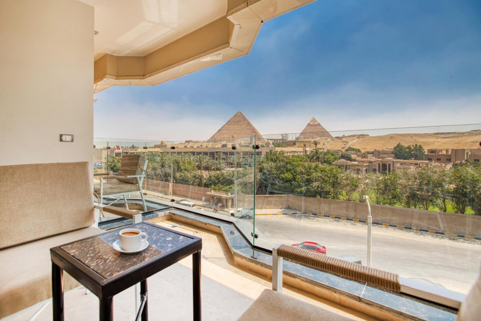 Gaia Pyramids Hotel Kafret el-Gabal المظهر الخارجي الصورة